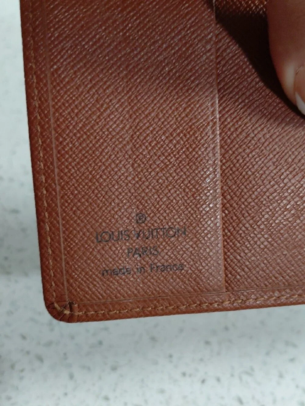 Louis Vuitton Brown Textured Card & Key Holder